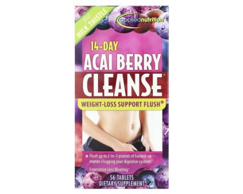 Applied Nutrition, 14-Day Acai Berry Cleanse®, 56 Tablets Applied Nutrition, 14-Day Acai Berry Cleanse®, 56 Tablets