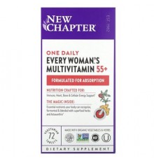 New Chapter, Every Woman's One Daily 55+ Multivitamin, 72 Vegetarian Tablets