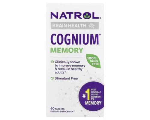 Natrol, Cognium® Memory, 100 mg, 60 Tablets