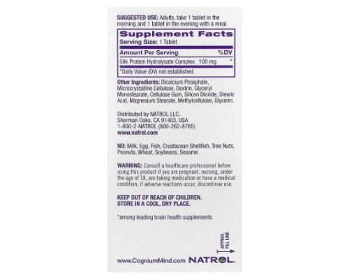 Natrol, Cognium® Memory, 100 mg, 60 Tablets
