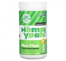 Manitoba Harvest, Organic Hemp Yeah! Max Fiber Hemp Protein Powder, Unsweetened, 1 lb (454 g)