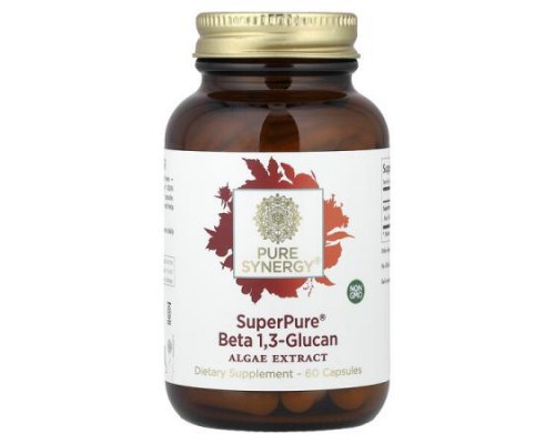 Pure Synergy, SuperPure® Beta 1,3 Glucan, Algae Extract, 60 Capsules (500 mg per Capsule)