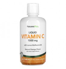 NaturesPlus, Liquid Vitamin C, Natural Orange, 1,000 mg, 30 fl oz (887.10 ml)