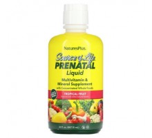 NaturesPlus, Source of Life, Prenatal Liquid, Tropical Fruit, 30 fl oz (887.10 ml)