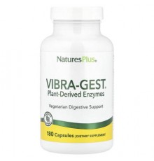 NaturesPlus, Vibra-Gest®, Plant-Derived Enzymes, 180 Capsules