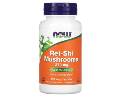 NOW Foods, Rei-Shi Mushrooms, 270 mg, 100 Veg Capsules