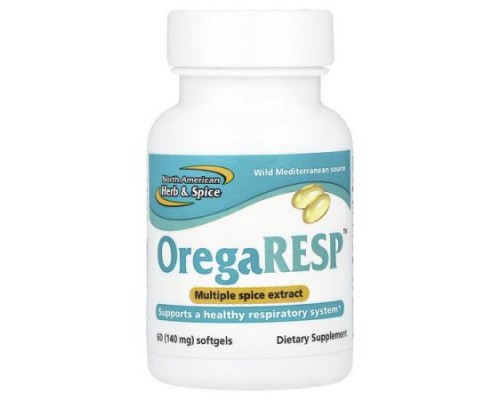 North American Herb & Spice, OregaResp™, 60 Softgels
