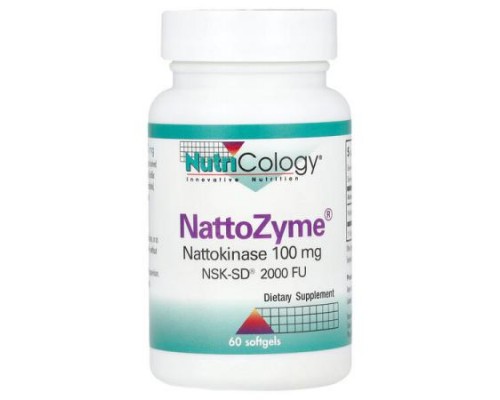 Nutricology, NattoZyme® Nattokinase, 100 mg (2,000 FU), 60 Softgels Nutricology, NattoZyme® Nattokinase, 100 mg (2,000 FU), 60 Softgels