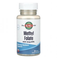 KAL, Methyl Folate, 400 mcg DFE, 90 Tablets
