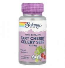 Solaray, Tart Cherry Celery Seed, 60 VegCaps
