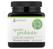 Youtheory, Spore Probiotic + Triphala Blend, 60 Vegetarian Capsules