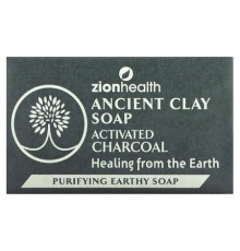 Zion Health, Ancient Clay Bar Soap, Activated Charcoal, 6 oz (170 g)