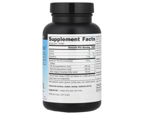 Source Naturals, Arctic Pure®, Ultra Potency Omega-3 Fish Oil, 850 mg, 60 Softgels