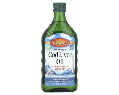 Carlson, Wild Norwegian Cod Liver Oil, 16.9 fl oz (500 ml) Carlson, Wild Norwegian Cod Liver Oil, 16.9 fl oz (500 ml)