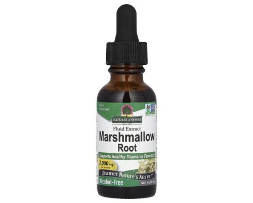 Nature's Answer, Marshmallow Root Fluid Extract, Alcohol-Free, 2,000 mg, 1 fl oz (30 ml) Nature's Answer, Marshmallow Root Fluid Extract, Alcohol-Free, 2,000 mg, 1 fl oz (30 ml)