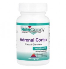 Nutricology, Adrenal Cortex, Natural Glandular, 100 mg , 100 Vegicaps