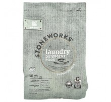 Grab Green, Stoneworks®, Laundry Detergent Pods, Fragrance Free, Rain, 50 Loads, 1.65 lbs (750 g)