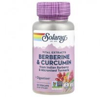 Solaray, Vital Extracts, Berberine & Curcumin, 60 VegCaps