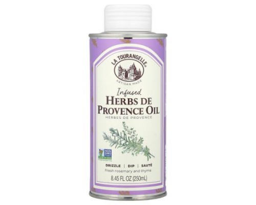 La Tourangelle, Infused Herbs De Provence Oil, Fresh Rosemary and Thyme, 8.45 fl oz (250 ml)