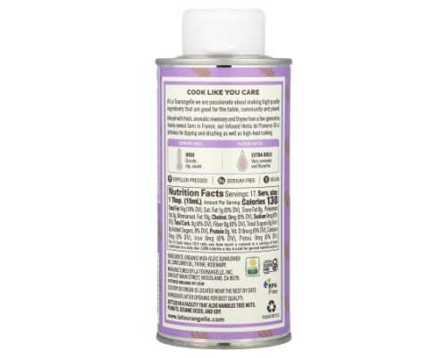 La Tourangelle, Infused Herbs De Provence Oil, Fresh Rosemary and Thyme, 8.45 fl oz (250 ml)