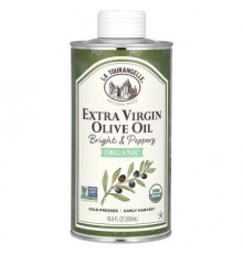 La Tourangelle, Organic Extra Virgin Olive Oil, Bright & Peppery, 16.9 fl oz (500 ml)