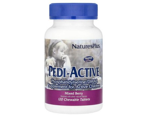 NaturesPlus, Pedi-Active®, Mixed Berry, 120 Chewable Tablets NaturesPlus, Pedi-Active®, Mixed Berry, 120 Chewable Tablets