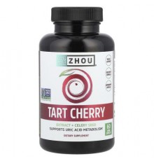 Zhou Nutrition, Tart Cherry Extract + Celery Seed, 60 Veggie Capsules
