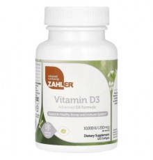Zahler, Vitamin D3, 250 mcg (10,000 IU), 120 Softgels