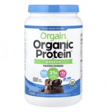 Orgain, Organic Protein + Greens, Plant Based Protein Powder, Creamy Chocolate Fudge, 1.94 lbs (882 g)