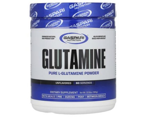 Gaspari Nutrition, Glutamine, Unflavored, 10.58 oz (300 g) Gaspari Nutrition, Glutamine, Unflavored, 10.58 oz (300 g)