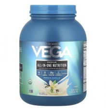 Vega, Organic Plant-Based Protein, Premium All-In-One Nutrition, French Vanilla , 3 lb 10.1 oz (1.6 kg)
