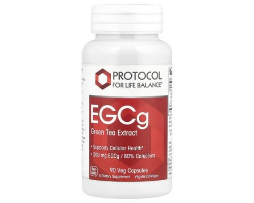 Protocol for Life Balance, EGCg Green Tea Extract, 90 Veg Capsules