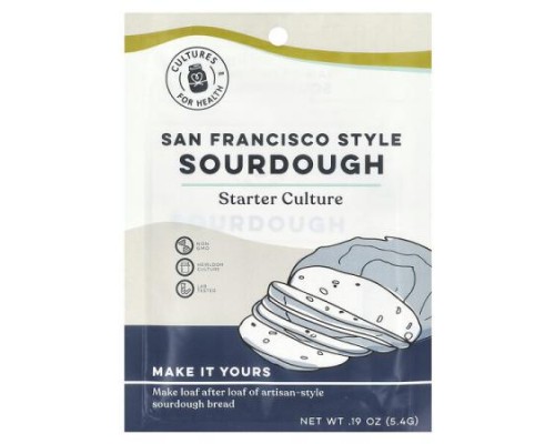 Cultures for Health, San Francisco Style Sourdough, 0.19 oz (5.4 g) Cultures for Health, San Francisco Style Sourdough, 0.19 oz (5.4 g)