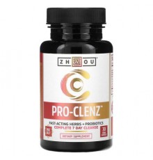 Zhou Nutrition, Pro-Clenz, Complete 7 Day Cleanse, 30 Veggie Capsules