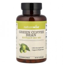 NatureWise, Green Coffee Bean Extract , 800 mg, 60 Vegetarian Capsules