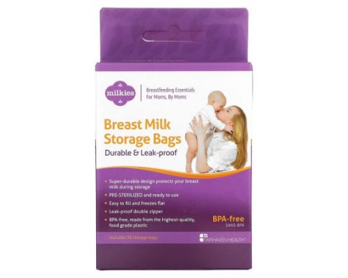 Fairhaven Health, Breast Milk Storage Bags, 50 Storage Bags Fairhaven Health, Breast Milk Storage Bags, 50 Storage Bags