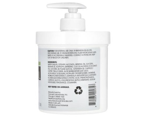 Advanced Clinicals, Coconut Oil Moisturizing Cream, 16 oz Advanced Clinicals, Coconut Oil Moisturizing Cream, 16 oz