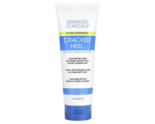 Advanced Clinicals, Cracked Heel, Rough Spot Cream, 8 fl oz (237 ml) Advanced Clinicals, Cracked Heel, Rough Spot Cream, 8 fl oz (237 ml)
