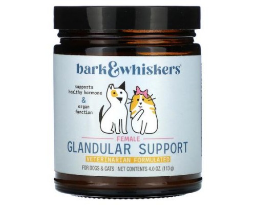 Dr. Mercola, Bark & Whiskers™, Female Glandular Support, For Dogs & Cats, 4 oz (113 g) Dr. Mercola, Bark & Whiskers™, Female Glandular Support, For Dogs & Cats, 4 oz (113 g)