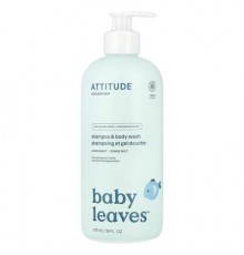 ATTITUDE, Baby Leaves™, Shampoo & Body Wash, Good Night, 16 fl oz (473 ml)