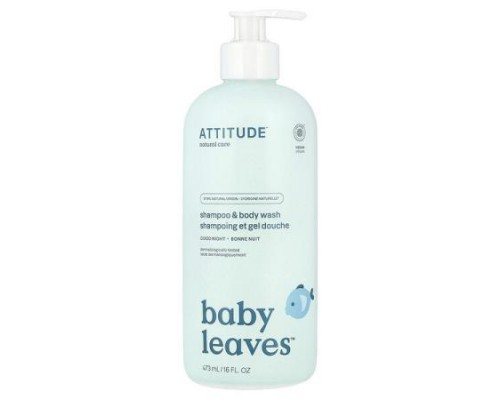 ATTITUDE, Baby Leaves™, Shampoo & Body Wash, Good Night, 16 fl oz (473 ml) ATTITUDE, Baby Leaves™, Shampoo & Body Wash, Good Night, 16 fl oz (473 ml)