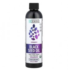 Zhou Nutrition, Organic Black Seed Oil, Cold Pressed, 8 fl oz (240 ml)