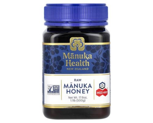 Manuka Health, Raw Manuka Honey, UMF 13+, MGO 400+, 17.6 oz (500 g)