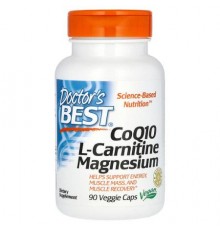 Doctor's Best, CoQ10 L-Carnitine Magnesium, 90 Veggie Caps