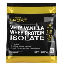 California Gold Nutrition, Whey Protein Isolate, Very Vanilla , 5 lb (2.27 kg)