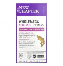 New Chapter, Wholemega™ Fish Oil for Moms, 180 Softgels