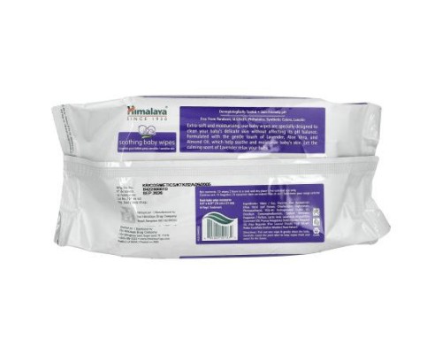 Himalaya, Soothing Baby Wipes, Alcohol Free, 72 Wipes