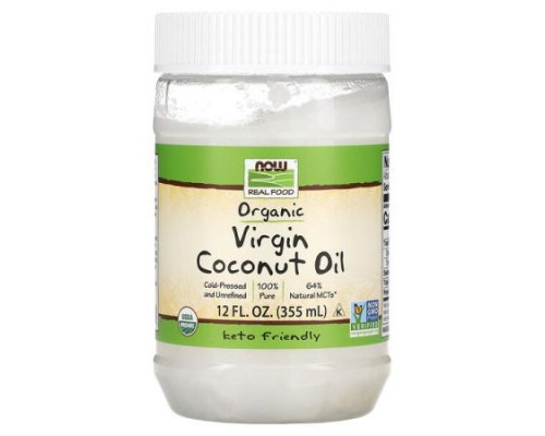 NOW Foods, Real Food, Organic Virgin Coconut Oil, 12 fl oz (355 ml) NOW Foods, Real Food, Organic Virgin Coconut Oil, 12 fl oz (355 ml)