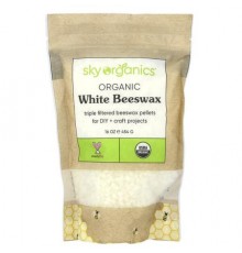 Sky Organics, Organic White Beeswax, 16 oz (454 g)
