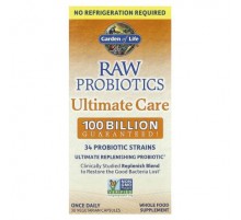 Garden of Life, RAW Probiotics, Ultimate Care, Shelf-Stable, 30 Vegetarian Capsules